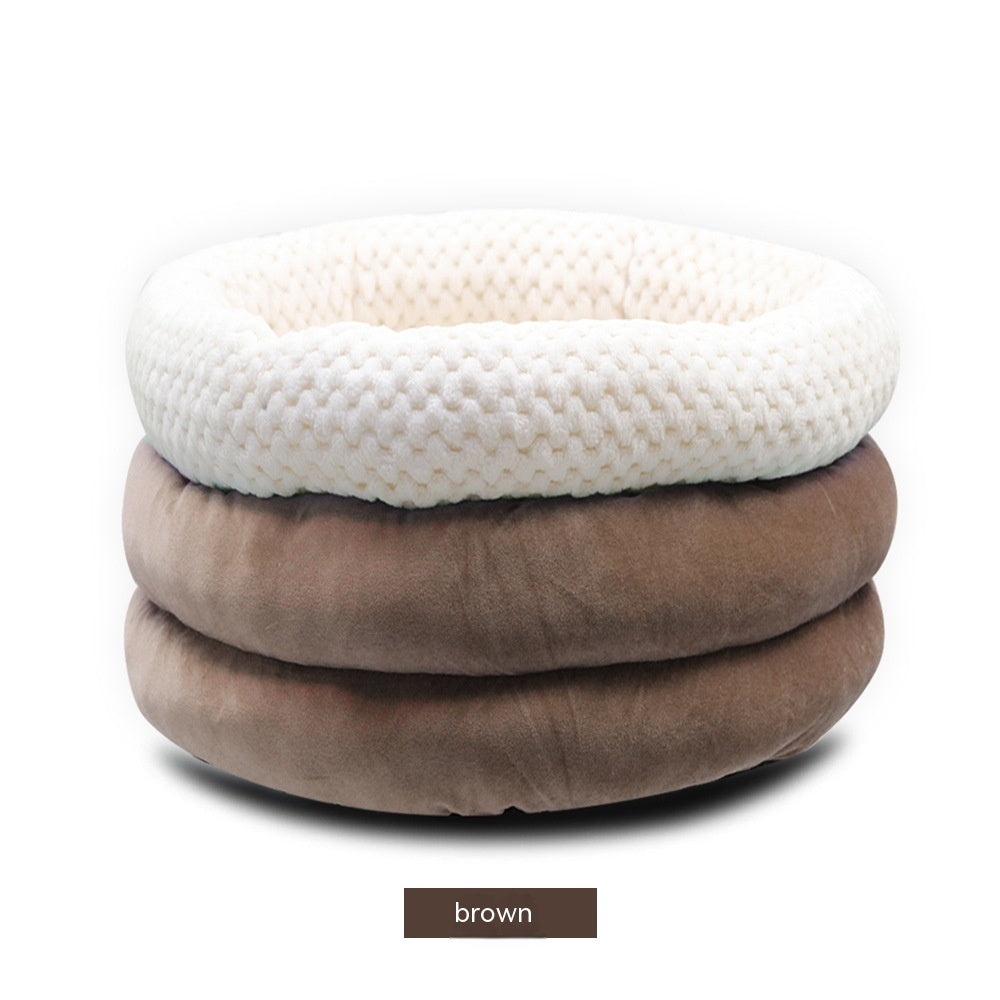 Semi-closed Velvet Pet Bed