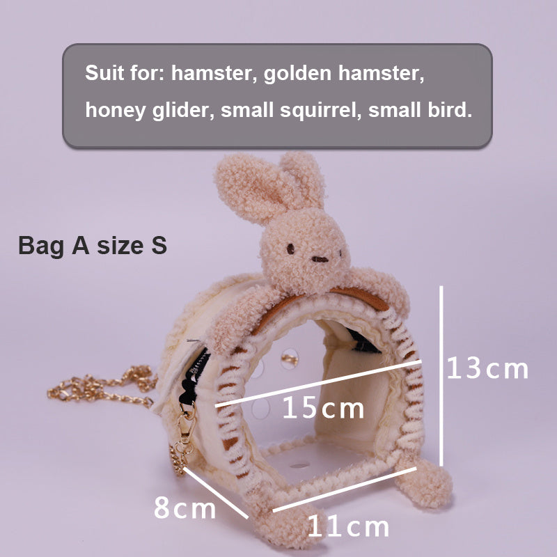 Hamster Travel Bag - Portable Pet Carrier with Ventilation