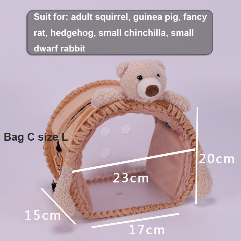 Hamster Travel Bag - Portable Pet Carrier with Ventilation