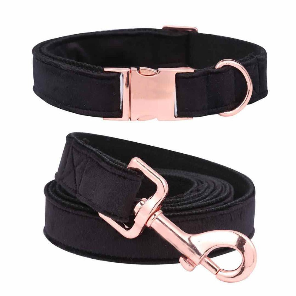 Unique Style Paws Christmas Black Soft Collar
