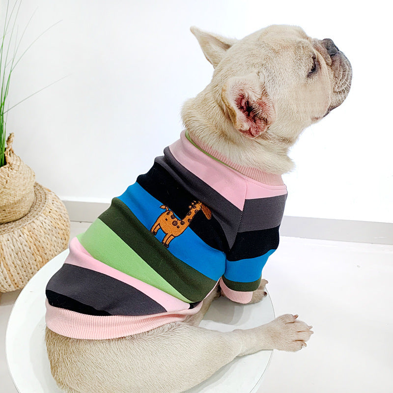 Rainbow Pet Clothing - Plus Velvet Thickened Winter Coat