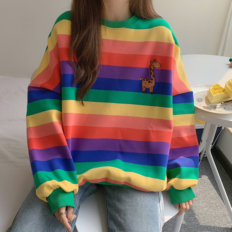 Rainbow Pet Clothing - Plus Velvet Thickened Winter Coat