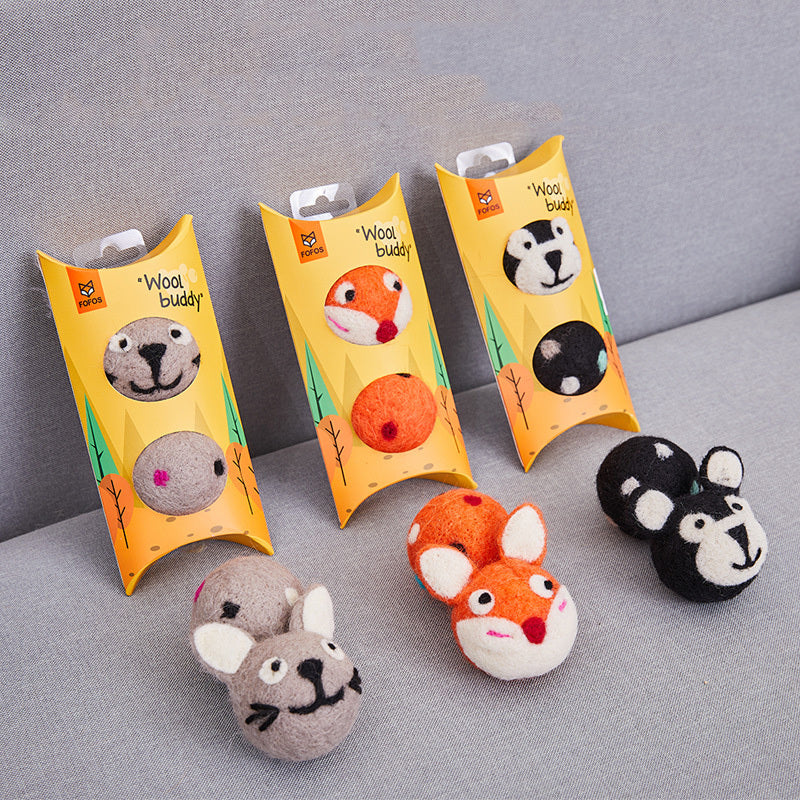 Colorful Felt Stretch Ball Cat Toy Ball Pet