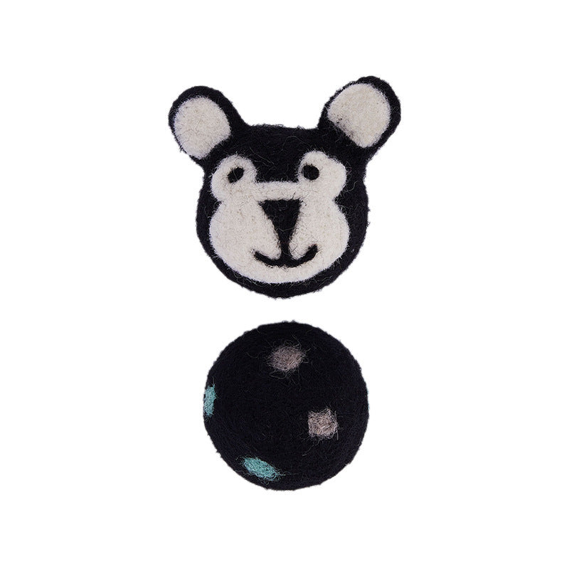 Colorful Felt Stretch Ball Cat Toy Ball Pet