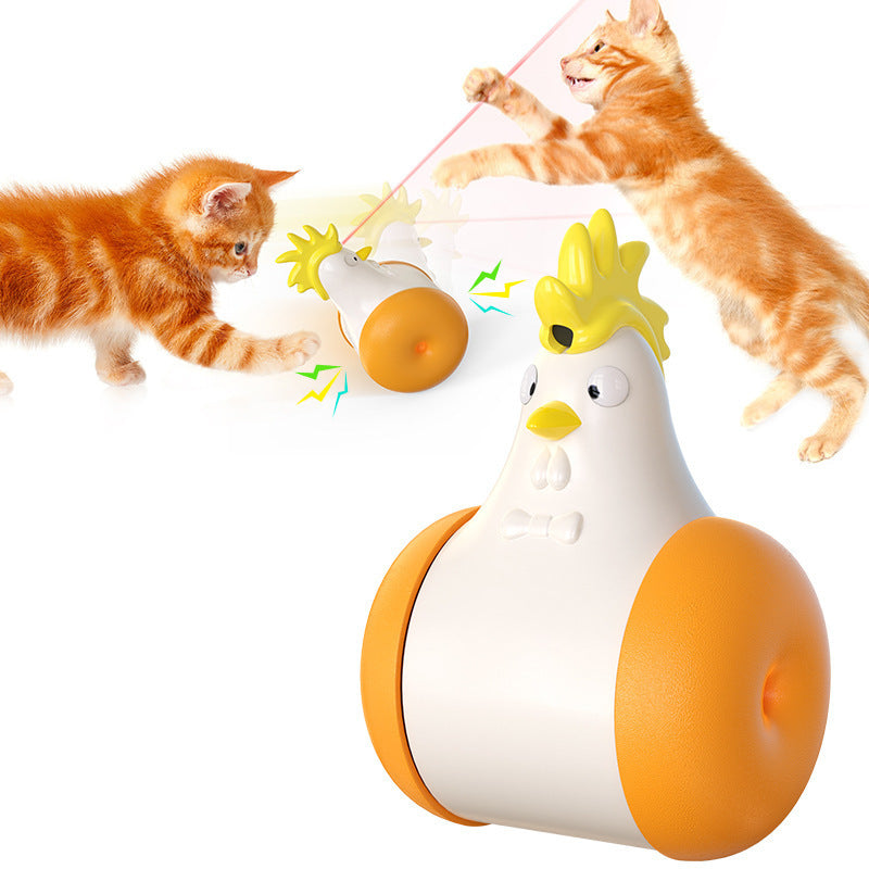 Funny Cat Hair Laser Chicken Toy