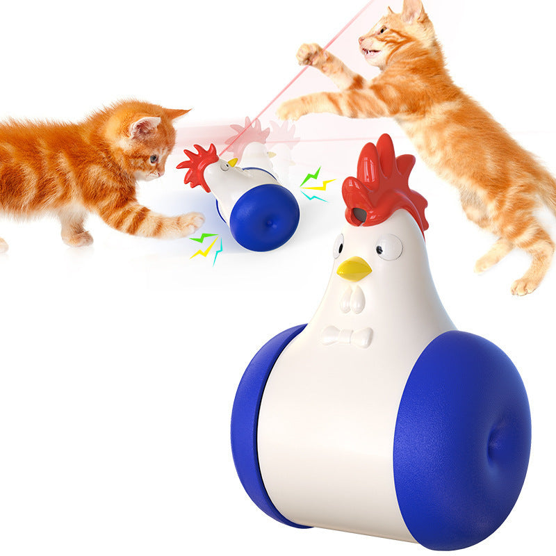 Funny Cat Hair Laser Chicken Toy