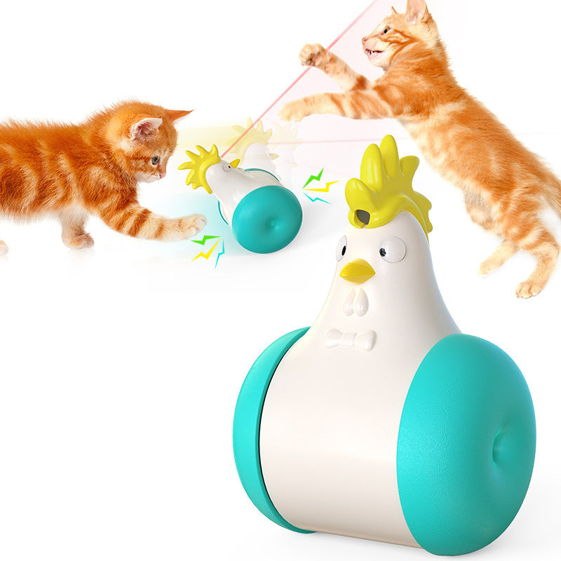 Funny Cat Hair Laser Chicken Toy
