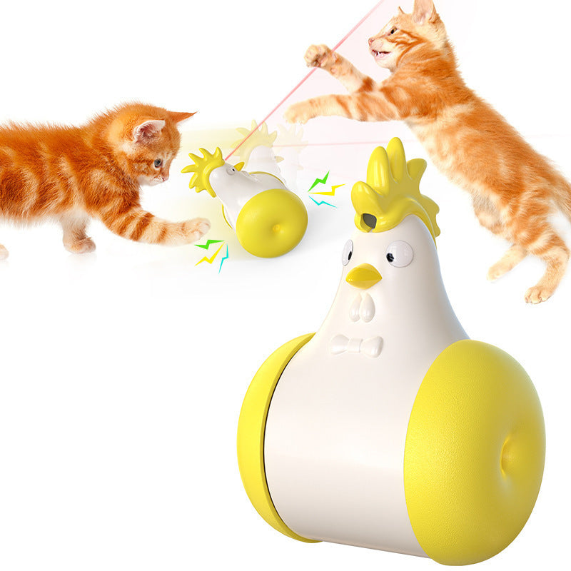 Funny Cat Hair Laser Chicken Toy
