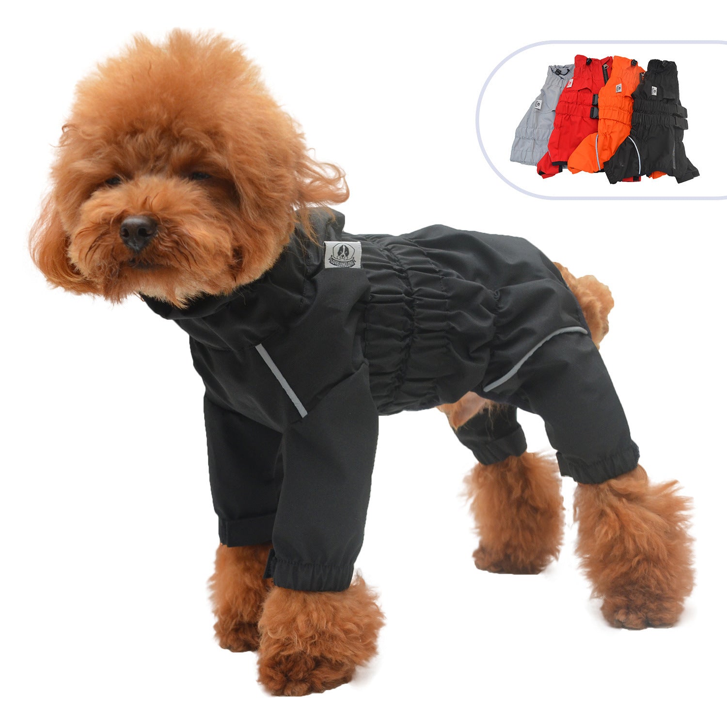 Four-Legged Dog Raincoat - Waterproof Outdoor Pet Clothing