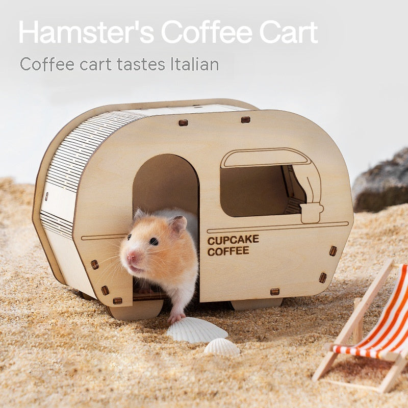Hamster Wooden Nest - Natural Shelter and Hideout Furniture