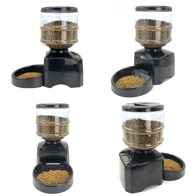 Three-Meal Timed Automatic Pet Feeder - Programmable Food Dispenser