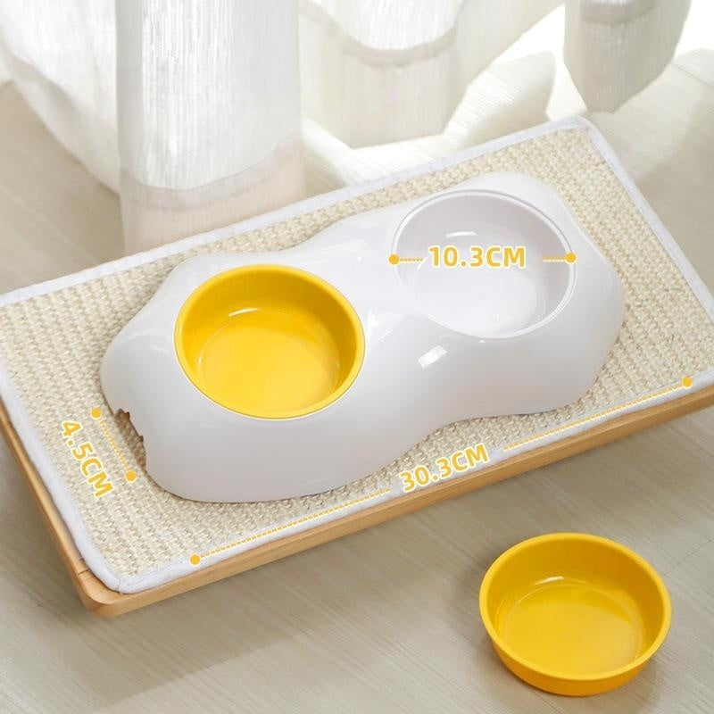 Egg-shaped Pet Drinking Bowl Feeder