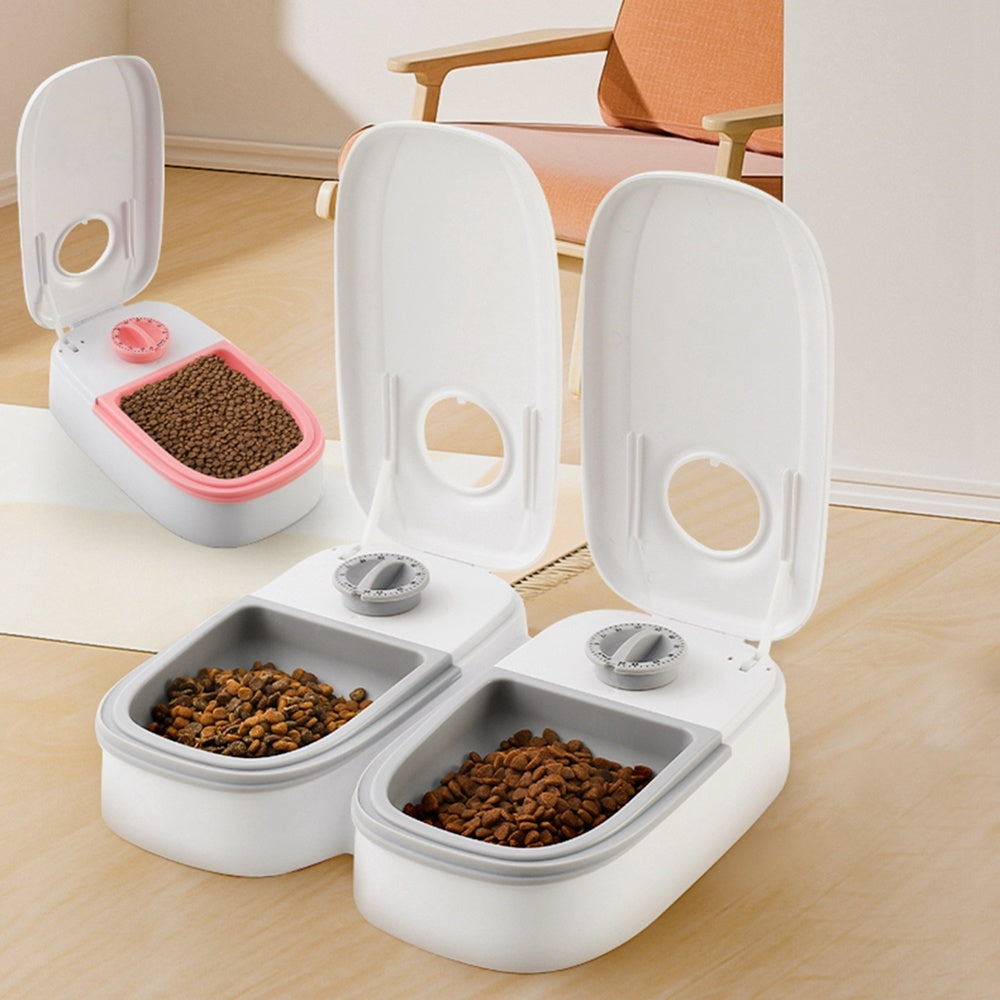 Smart Automatic Pet Feeder - Timer Food Dispenser with Stainless Steel Bowl