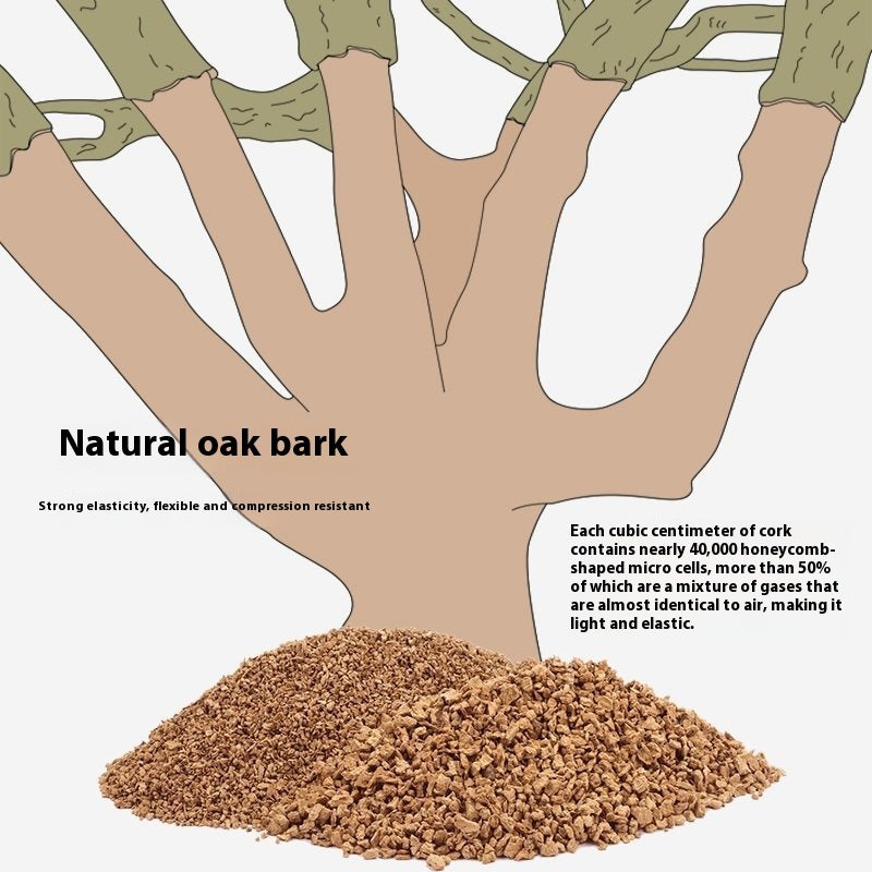 Oak Cork Hamster Bedding - Dust-Free Digging Substrate