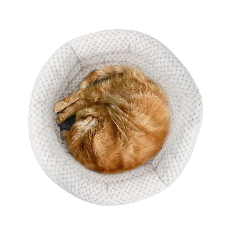 Semi-closed Velvet Pet Bed