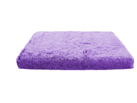 Plush Square Pet Bed Wave