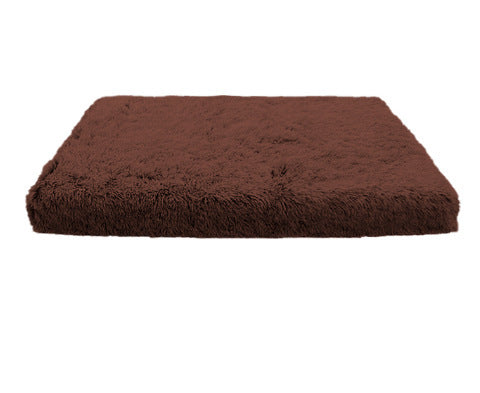 Plush Square Pet Bed Wave