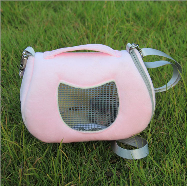 Portable Hamster Cage Backpack - Travel Carrier for Small Pets