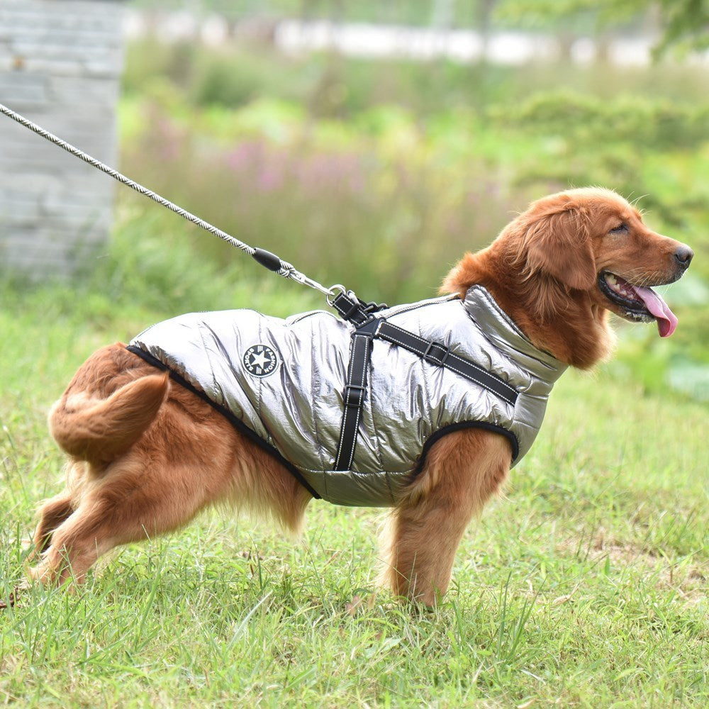 New Pet Reflective Cotton-padded Coat