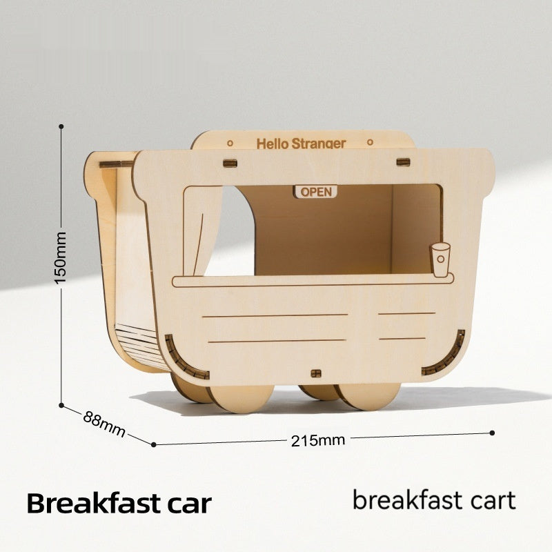 Hamster Wooden Nest - Natural Shelter and Hideout Furniture