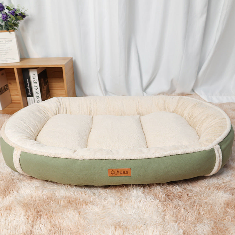 Dog Pet Bed Linen Round