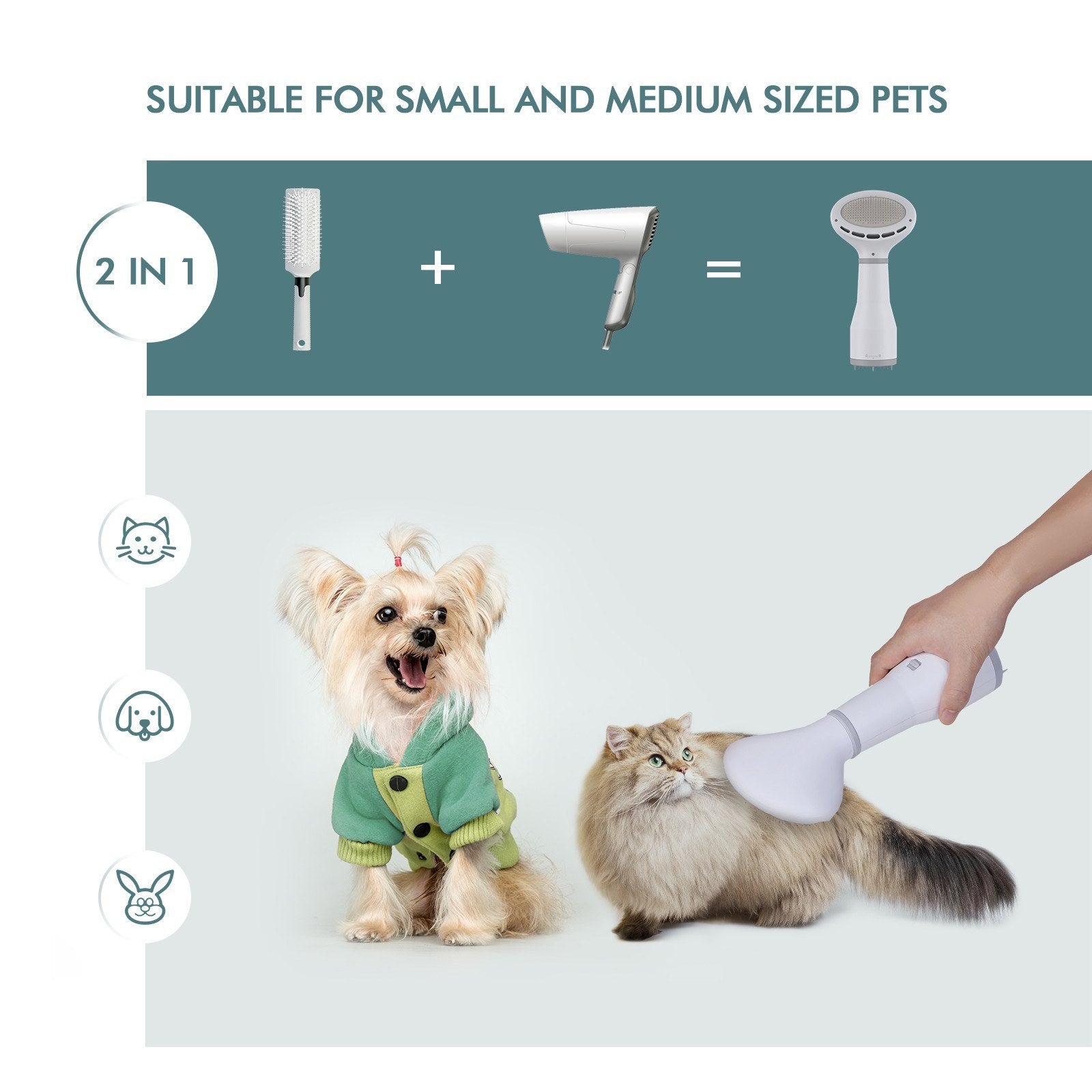Pet Hair Grooming Dryer Slicker Brush