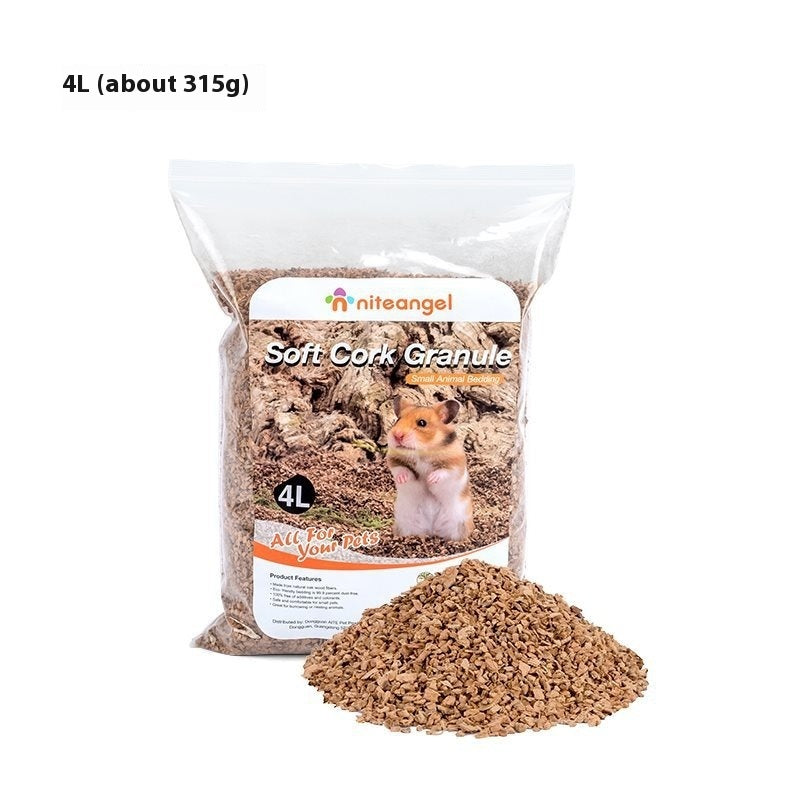 Oak Cork Hamster Bedding - Dust-Free Digging Substrate