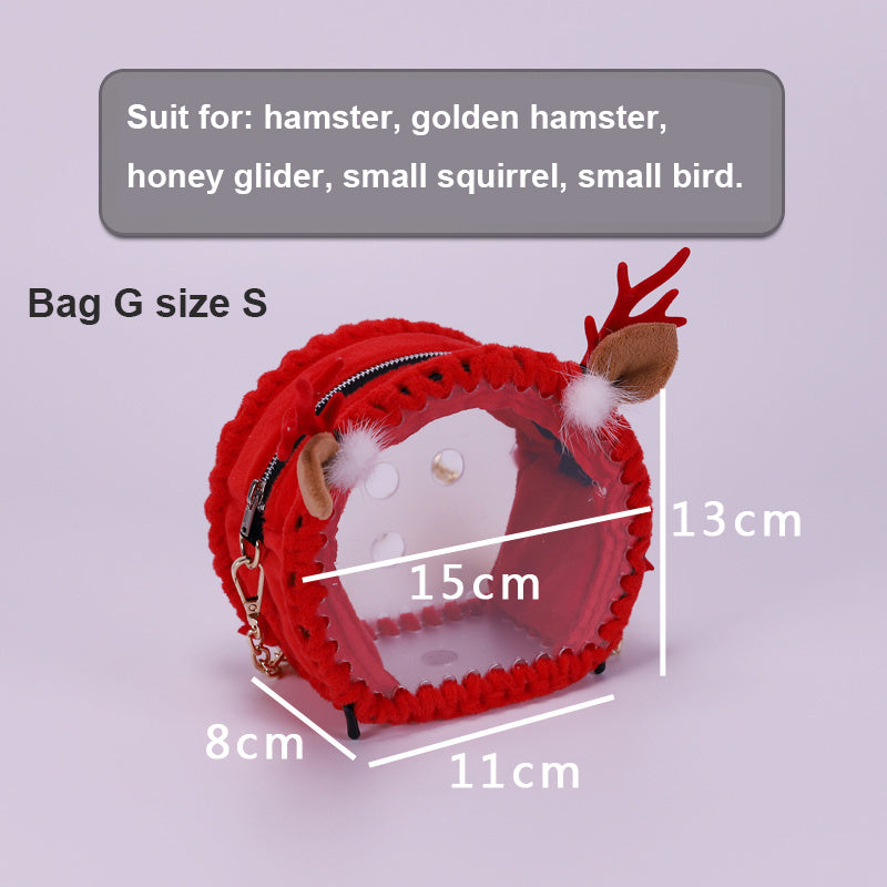 Hamster Travel Bag - Portable Pet Carrier with Ventilation