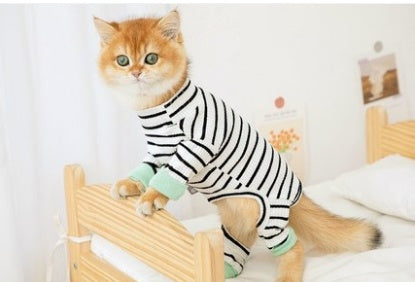 Anti-Hair Shed Cat Clothing - Four-Legged Outfit for Hairless Cats