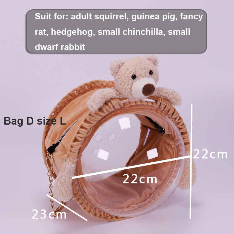 Hamster Travel Bag - Portable Pet Carrier with Ventilation