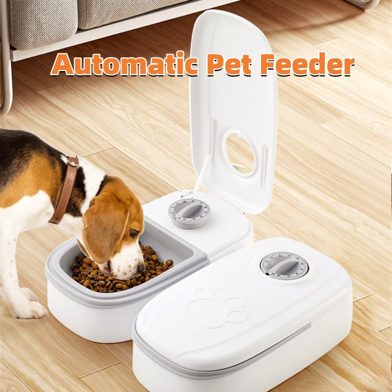 Smart Automatic Pet Feeder - Timer Food Dispenser with Stainless Steel Bowl