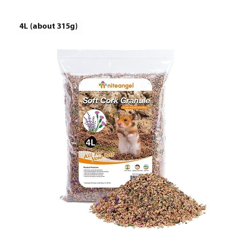 Oak Cork Hamster Bedding - Dust-Free Digging Substrate