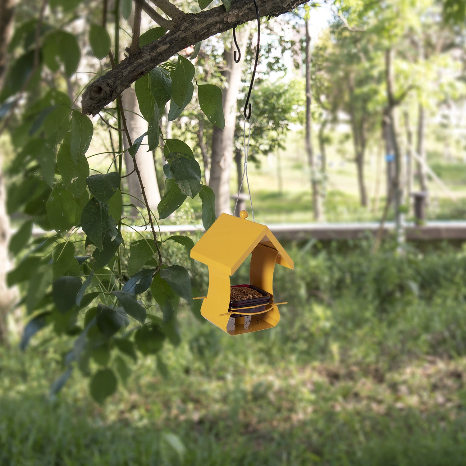 Hanging Metal Bird Feeder Garden