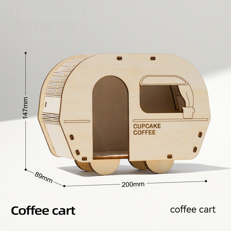 Hamster Wooden Nest - Natural Shelter and Hideout Furniture