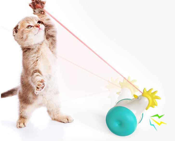 Funny Cat Hair Laser Chicken Toy