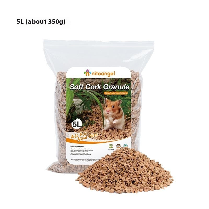 Oak Cork Hamster Bedding - Dust-Free Digging Substrate