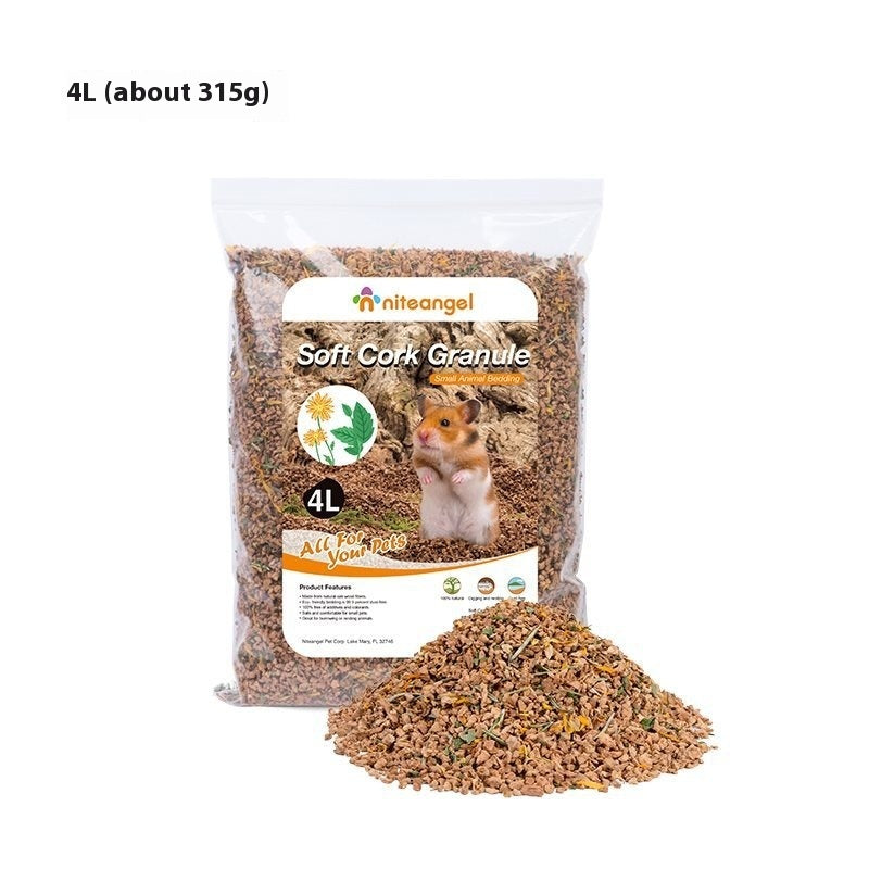 Oak Cork Hamster Bedding - Dust-Free Digging Substrate